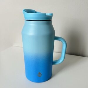 TAL Basin Blue Fade Ombre 40oz Sports Outdoors Water Hydration Bottle Mug